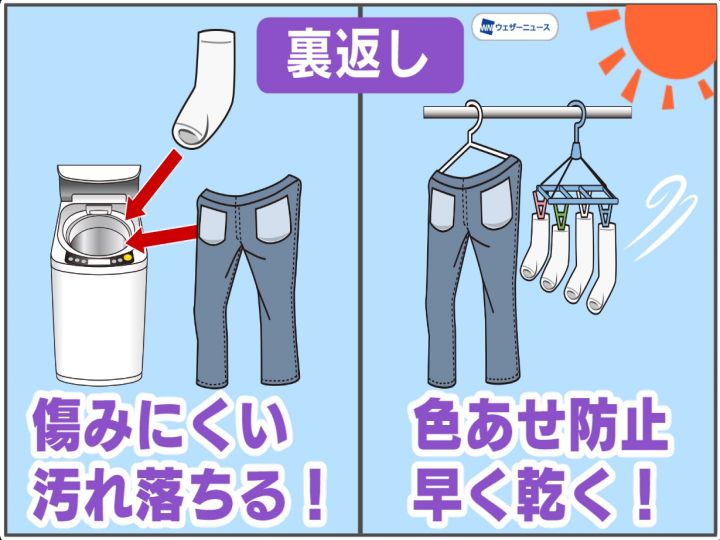 ニオイ汚れ”は特に有効…『裏返しで洗濯して干す』メリットこれだけあっ