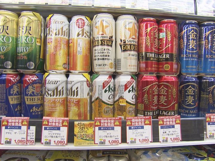 第3のビール”に駆け込み需要 10月からの“値上げ”前に酒店が特設